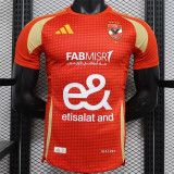 24-25 Al Ahly Cairo home Player Version Thailand Quality