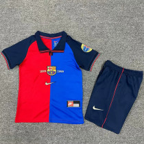 Kids kit 99-00 FC Barcelona home (Retro Jersey) Thailand Quality