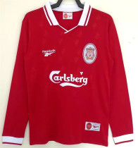 Long sleeve 96-97 Liverpool home Retro Jersey Thailand Quality