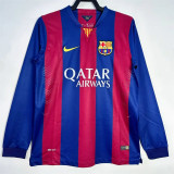Long sleeve 14-15 FC Barcelona home Retro Jersey Thailand Quality
