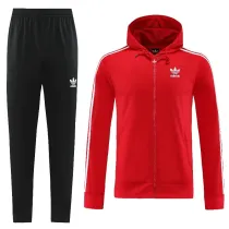 24 Adidas(red March grass) Jacket and cap set training suit Thailand Qualit