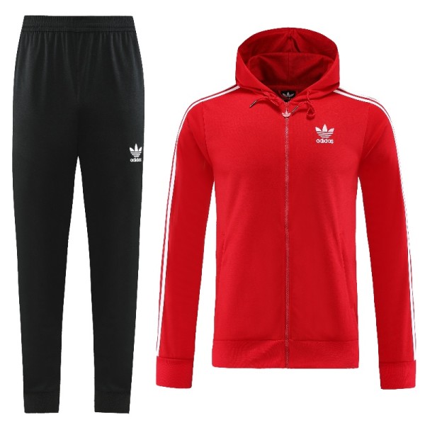24 Adidas(red March grass) Jacket and cap set training suit Thailand Qualit