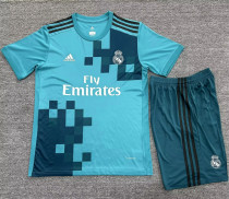 17-18 Real Madrid Third Away (Retro Jersey) Set.Jersey & Short High Quality