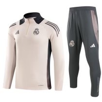 24-25 Real Madrid pink Adult Sweater tracksuit set