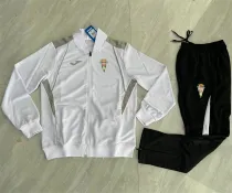 24-25 Córdoba CF (white) Jacket Adult Sweater tracksuit set  Training Suit