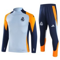 Player Version 24-25 Real Madrid blue  Adult Sweater tracksuit set