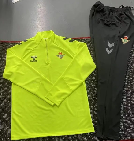 24-25 Real Betis (Fluorescent green) Adult Sweater tracksuit set Training Suit