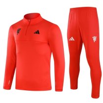24-25 Manchester United red Adult Sweater tracksuit set