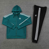 24 Adidas(green  March grass) Jacket and cap set training suit Thailand Qualit