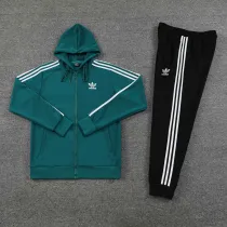 24 Adidas(green  March grass) Jacket and cap set training suit Thailand Qualit