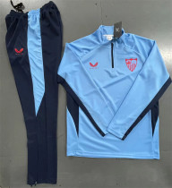 24-25 Sevilla FC (blue) Adult Sweater tracksuit set Training Suit