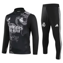 24 - 25Real Madrid black Special edition Adult Sweater tracksuit set