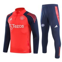 24-25  Manchester United Red Adult Sweater tracksuit set
