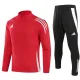 24-25 Adidas Red Adult Sweater tracksuit set