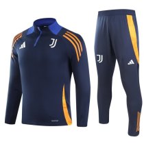 24-25 Juventus cyan Adult Sweater tracksuit set