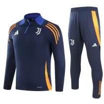 24-25 Juventus cyan Adult Sweater tracksuit set