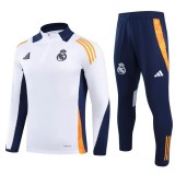 24-25 Real Madrid white Adult Sweater tracksuit set