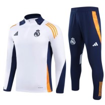 24-25 Real Madrid white Adult Sweater tracksuit set