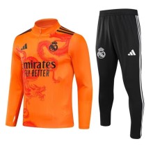 24-25 Real Madrid Orange Special Edition Adult Sweater tracksuit set
