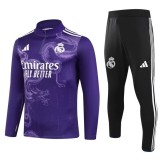 24-25 Real Madrid Purple Special Edition Adult Sweater tracksuit set