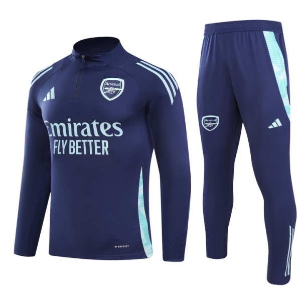 24-25 Arsenal cyan Adult Sweater tracksuit set