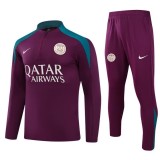 24-25 Paris Saint-Germain Jujube red Adult Sweater tracksuit set
