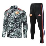 24-25 Manchester United green Adult Sweater tracksuit set