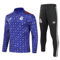 24-25 Real Madrid Purple Collaborative Edition  Adult Sweater tracksuit set