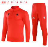 Young 24-25  Manchester United red Sweater tracksuit set