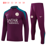 Young 24-25 Paris Saint-Germain Jujube red Sweater tracksuit set