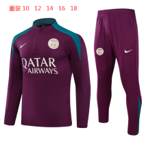 Young 24-25 Paris Saint-Germain Jujube red Sweater tracksuit set