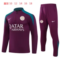 Young 24-25 Paris Saint-Germain Jujube red Sweater tracksuit set