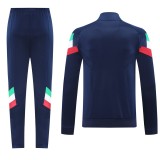 24-25 Italy Jacket Royal blue Adult Sweater tracksuit set