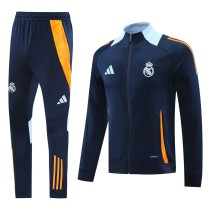 24-25 Real Madrid Jacket Bright blue Adult Sweater tracksuit set