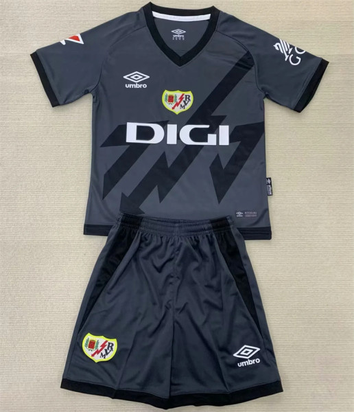 Kids kit 24-25 Rayo Vallecano Third Away Thailand Quality