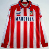 Long sleeve 94-95 Atletico Madrid home Retro Jersey Thailand Quality
