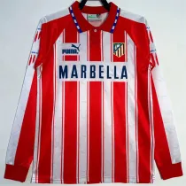Long sleeve 94-95 Atletico Madrid home Retro Jersey Thailand Quality