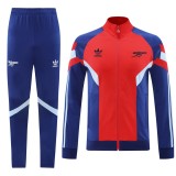24-25 Arsenal Jacket Red blue Adult Sweater tracksuit set