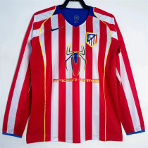 Long sleeve 04-05 Atletico Madrid home Retro Jersey Thailand Quality