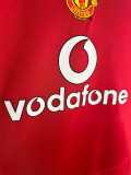 05-06 Manchester United home Long sleeve Retro Jersey Thailand Quality