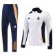 24-25 Real Madrid Jacket Light white Adult Sweater tracksuit set