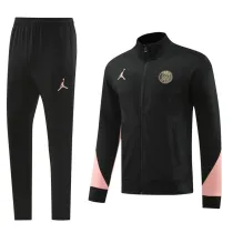 24-25 Paris Saint-Germain black Adult Sweater tracksuit set