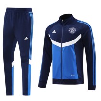 24-25 Manchester United Jacket Red blue Adult Sweater tracksuit set