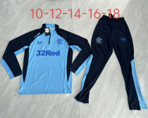 Young 24-25 Rangers (blue) Sweater tracksuit set Soccer Jersey