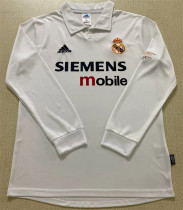 Long sleeve 02-03 Real Madrid home Retro Jersey Thailand Quality