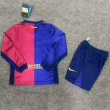 Long sleeve Kids kit 24-25 FC Barcelona home Thailand Quality
