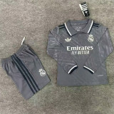 Long sleeve Kids kit 24-25 Real Madrid Third Away Thailand Quality