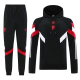 24-25 Manchester United (black) hoodie set  Soccer Jacket