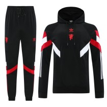 24-25 Manchester United (black) hoodie set  Soccer Jacket