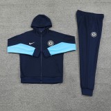 24-25 Chelsea (Royal blue) hoodie set  Soccer Jacket